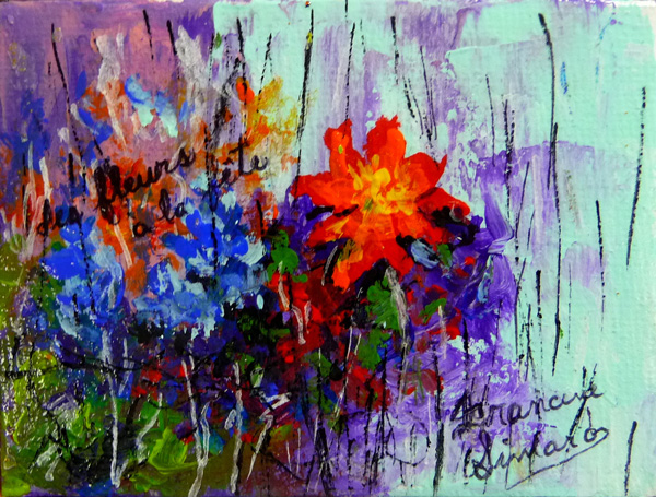 Des fleurs à la fête