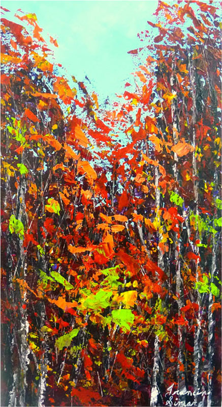 Forêt colorée