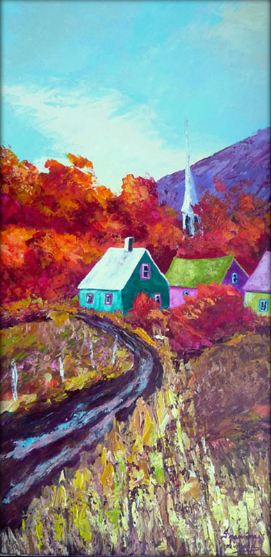 Montée vers le village